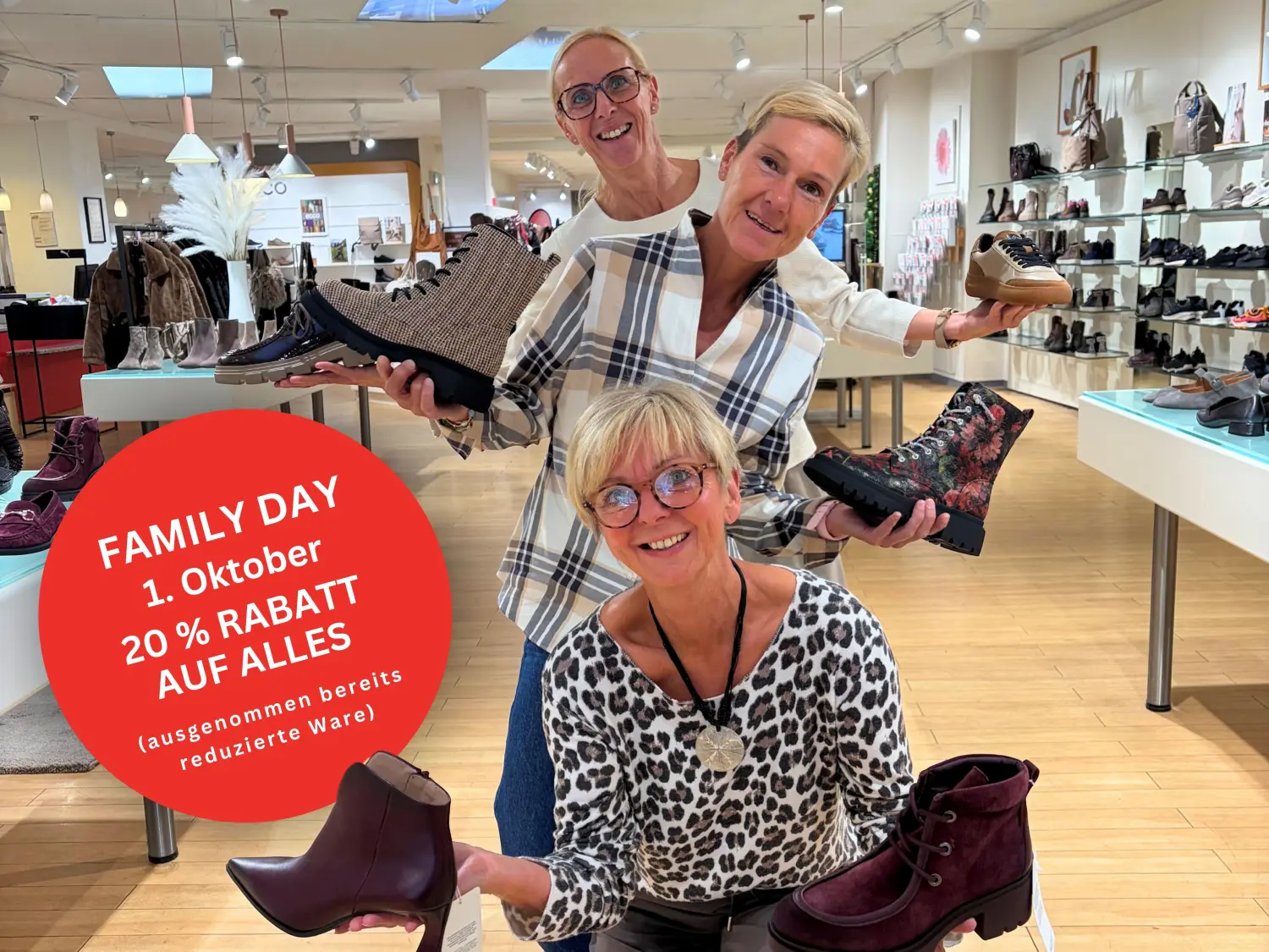 Familiy Day am 1. Oktober bei Schuhmode Rattenegger