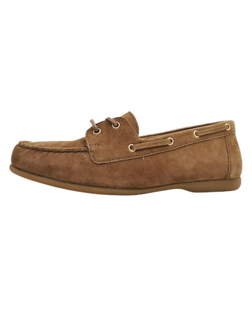 Brauner Herren Bootsschuh aus Wildleder klassisch und elegant