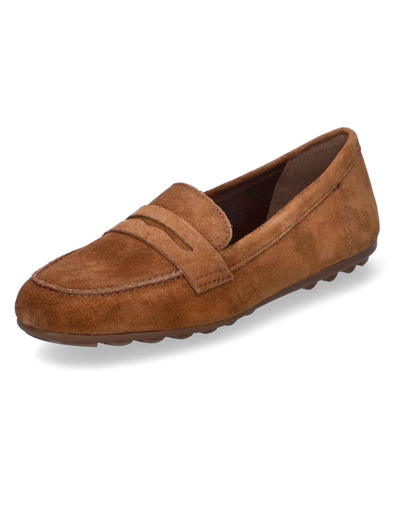 Brauner Loafer aus Wildleder klassisch und bequem